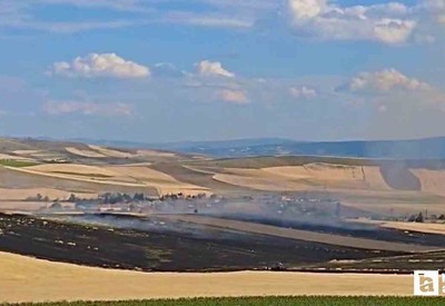 Çorum'da tarlayı yakan zanlı 96 saatlik takiple yakalandı