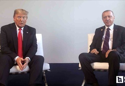 Cumhurbaşkanı Erdoğan ile Trump arasında Lahey'de görüşme