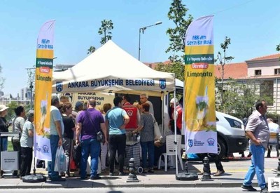 ABB'den Kızılay ve Ulus'ta ücretsiz limonata ikramı