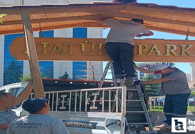 Pursaklar Belediyesi, Atatürk Parkı'nı bakım onarımdan geçirdi