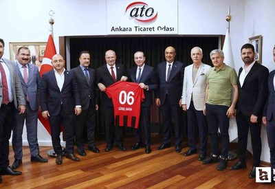 Gençlerbirliği'nden ATO Başkanı Baran'a ziyaret