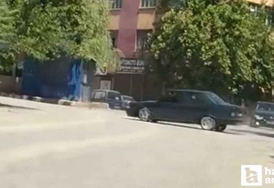 Altındağ'da drift atan sürücü trafiği birbirine kattı