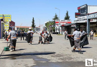Etimesgut Belediyesi'nden Şaşmaz Oto Sanayisi'nde kapsamlı temizlik