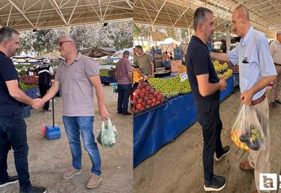 Pursaklar Belediye Başkanı Ertuğrul Çetin'den hem denetim hem ziyaret