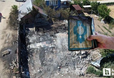 Sincan'da küle dönen evde sadece Kur'an-ı Kerim yanmadı!