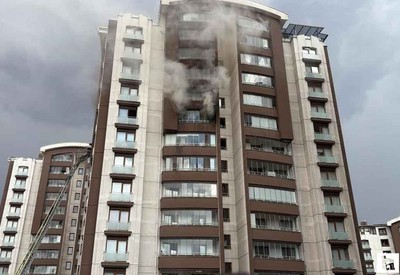 Keçiören'de 14 katlı binada yangın: 2 kişi kurtarıldı!