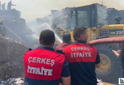 Çankırı'daki bir fabrikada yangın çıktı