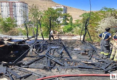 Mamak'ta çıkan yangında 33 kanatlı hayvan telef oldu