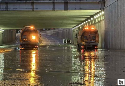 Mamak'ta kısa süreli sağanak sonrası trafik yoğunluğu oluştu