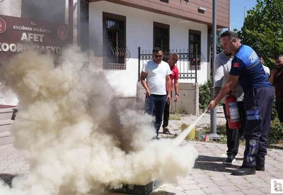 Keçiören Belediyesi personellerine yangın ve afet eğitimi verdi