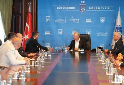 MKE Ankaragücü Başkanı Tekin'den ABB Başkanı Mansur Yavaş'a ziyaret!