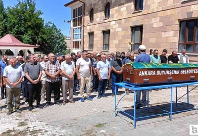 Çankaya'da gölde boğulan kuzenini kurtarmaya çalışırken vefat eden adam defnedildi