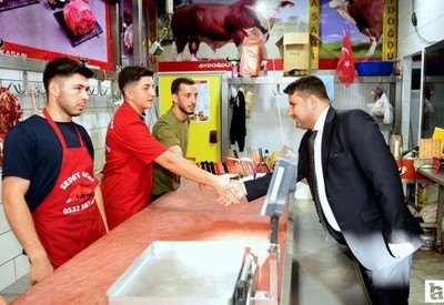 Kahramankazan Belediye Başkanı Çırpanoğlu'ndan Et AVM esnafına ziyaret