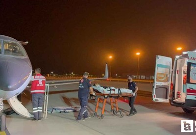 Muş'ta yaralanan çocuk ambulans uçakla Ankara'ya sevk edildi