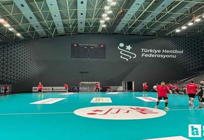 İşitme Engelliler A Milli Erkek Hentbol Takımı, olimpiyat hazırlıklarını Ankara'da sürdürüyor