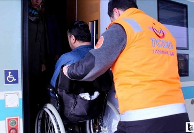 2025'in ilk 6 ayında demir yolunda 550 binden fazla engelli yolcuya hizmet verildi