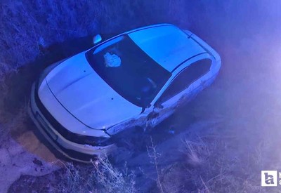 Çorum'da şarampole devrilen otomobilde 1 kişi yaralandı