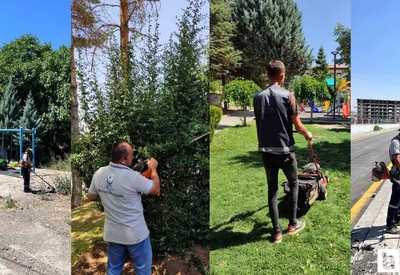 Kahramankazan Belediyesi'nden yabani ot ve çim biçme seferberliği