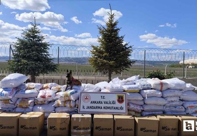 Kahramankazan'da jandarma ekipleri iki tırda 6 ton kaçak tütün yakaladılar