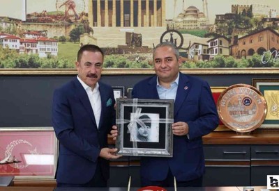 Başkan Özarslan, AHİD Genel Başkanı Yaman'ı ziyaret etti