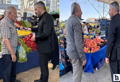 Pursaklar Belediye Başkanı Çetin'den pazar denetimleri