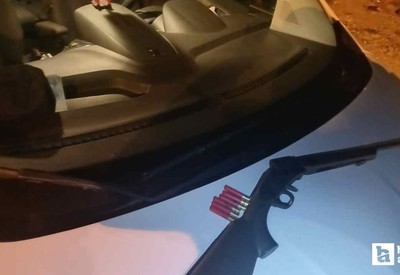 Çorum'da polislerin denetiminde bir araçta ruhsatsız tüfek yakalandı