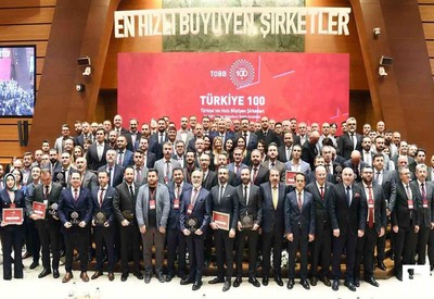 TOBB Türkiye 100 Ödül Töreni düzenlendi: Ankaralı şirket 1'inci oldu