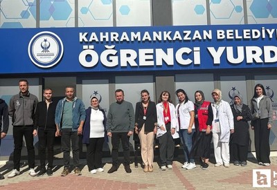 Kahramankazan Belediyesi öğrenci yurdunda kuduz riskine karşı bilgilendirme toplantısı yapıldı