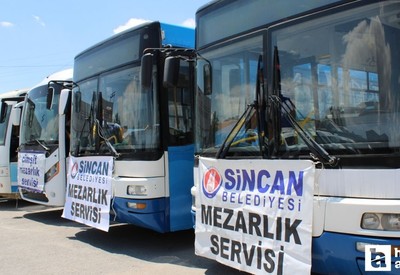 Sincan Belediyesi, mezarlık ziyaretleri için ücretsiz servisleri arttırdı