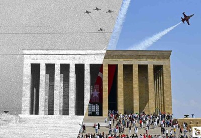 Başkentin eski ve güncel halleri aynı karede!