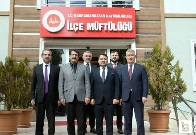 Kahramankazan Belediye Başkanı Çırpanoğlu'ndan müftü Abdullah Yalman'a ziyaret!