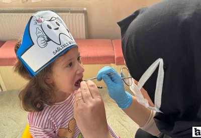 Altındağ Belediyesi'nin kreşlerinde miniklere ağız ve diş taraması yapıldı