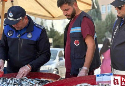 Sincan Belediyesi zabıta ekipleri balık tezgahlarını denetledi