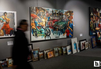 Ankara'da 74 özgün eser için müzayede yapıldı