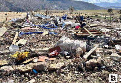Ayaş'taki fırtınada hasar gören bölgenin son hali görüntülendi