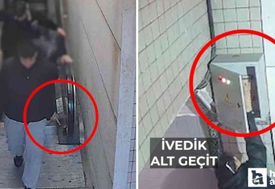 ABB, yürüyen merdiven sabotajı görüntülerini paylaştı: Enerji hattını kestiler!