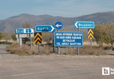 KGM Beypazarı ve Güdül'de trafik işaretlerini sadeleştiriyor