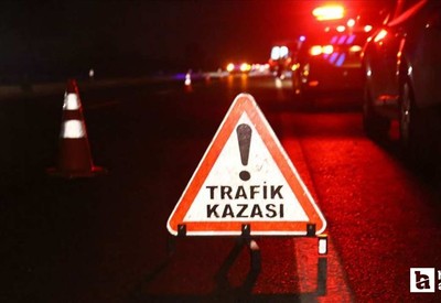 Sincan'da üst geçide sürten kamyona arkadan gelen otomobil çarptı