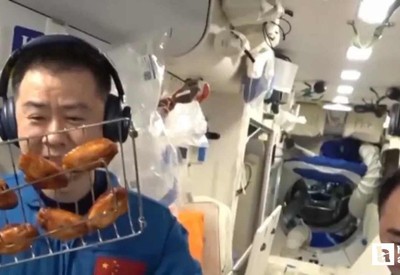 Çinliler uzayda fırın kurup ilk kez ızgara et ve tavuk pişirdiler