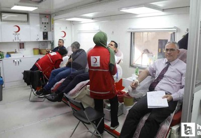 Çubuk'ta veliler kan bağışı kampanyasına katıldı