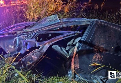 Sungurlu-Ankara karayolunda kaza: Takla atan otomobil hurdaya döndü!