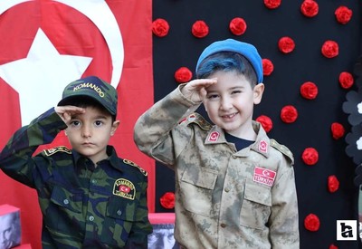 Keçiören Belediyesi'nin etkinliklerinde çocuklar Atatürk'ü andılar