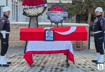 Ankara'da kalp krizinden hayatını kaybeden polis memuru memleketinde son yolculuğuna uğurlandı