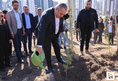 Keçiören'de 11 Kasım Milli Ağaçlandırma Günü'nde 300 çam fidanı dikildi