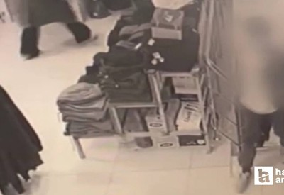 Akyurt'ta iki çocuk mağazadan eşofman çalarak kaçtı