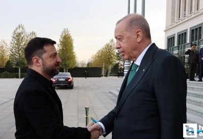 Cumhurbaşkanı Erdoğan ve Ukrayna Devlet Başkanı Zelenskiy Cumhurbaşkanlığı Külliyesi'nde bir araya geldi