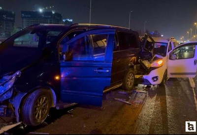 D-100 Karayolu Ankara istikametinde zincirleme trafik kazası: 1 ağır 2 yaralı