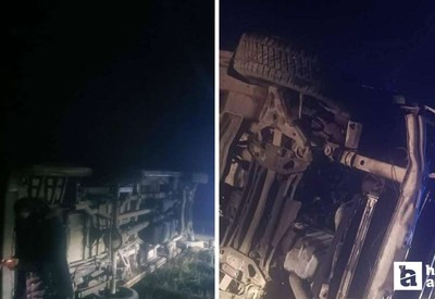 Nallıhan'da işçi servisi devrildi: 14 kişi yaralandı!