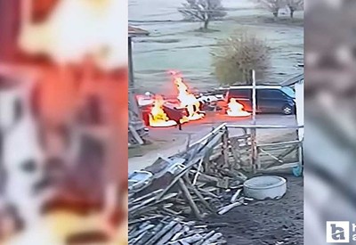 Çamlıdere'de mahalle muhtarı ile oğluna ait 4 araç kundaklandı