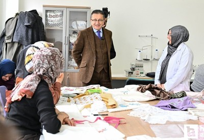 Altındağ Belediye Başkanı Tiryaki'den dikiş ve aşçılık kursiyerlerine ziyaret!